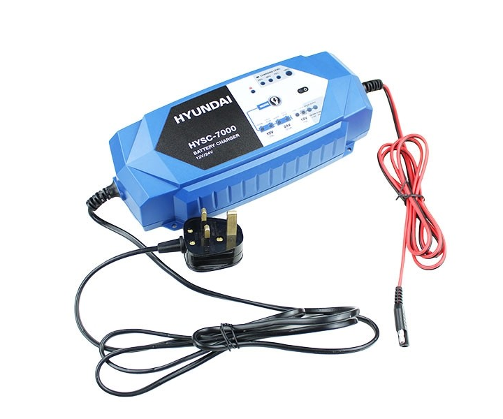 Hyundai HYSC-7000 smart battery charger (12V & 24V)