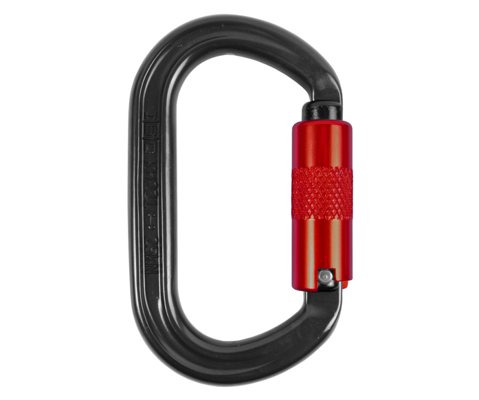ISC 25kn Luke 3 way aluminium karabiner (grey)