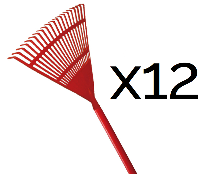 Kamikaze fan rake with wooden handle (400mm) (12 pack for the price of 10)