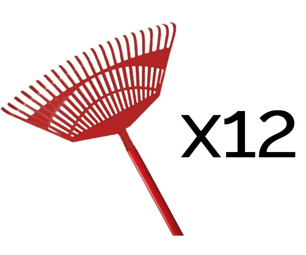 Kamikaze fan rake with wooden handle (450mm) (12 pack for the price of 10)