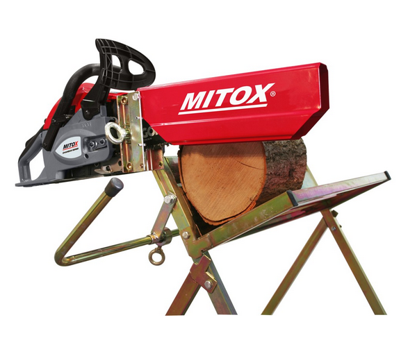 Mitox steel saw horse with chainsaw holder
