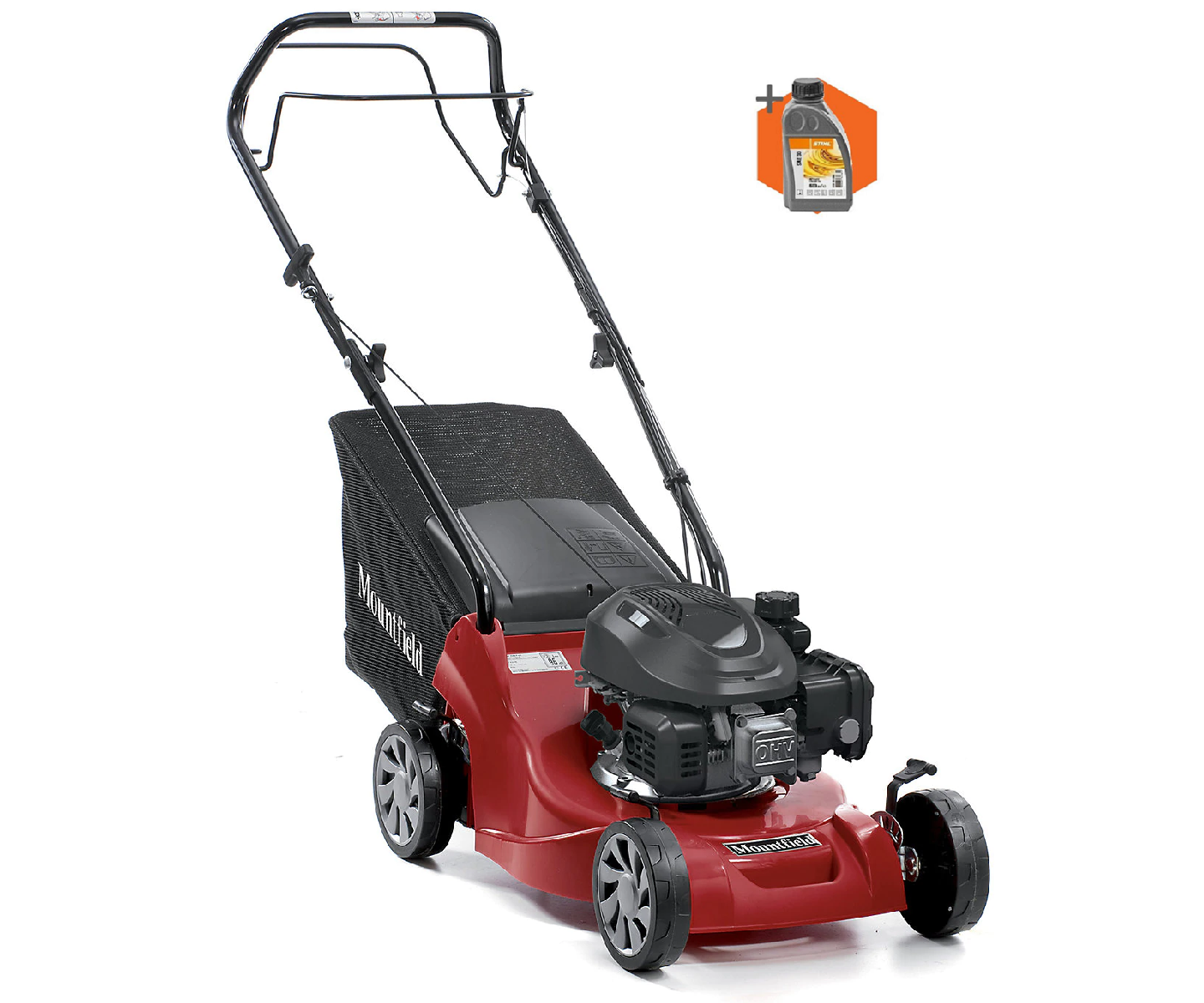 Mountfield SP164 petrol self propelled four wheeled lawn mower (39cm cut)
