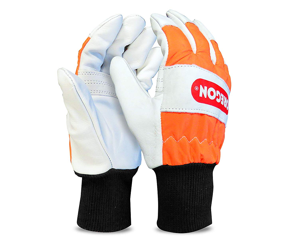 Oregon chainsaw protection safety gloves