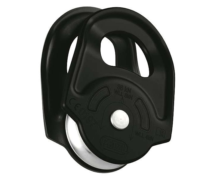 Petzl 36kN Rescue pulley (Black)
