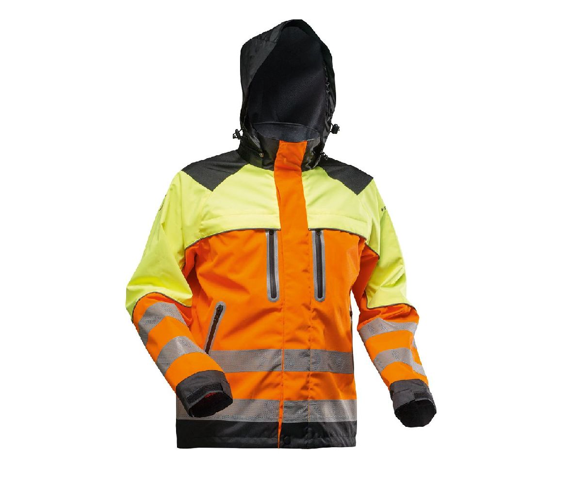 Pfanner Nanoshield rain jacket (Hi-Viz Orange / Yellow)