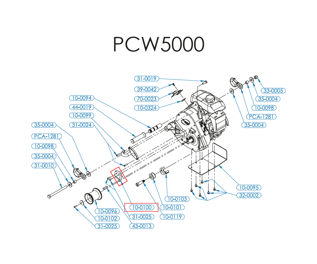 Portable Winch rope guide 57mm drum