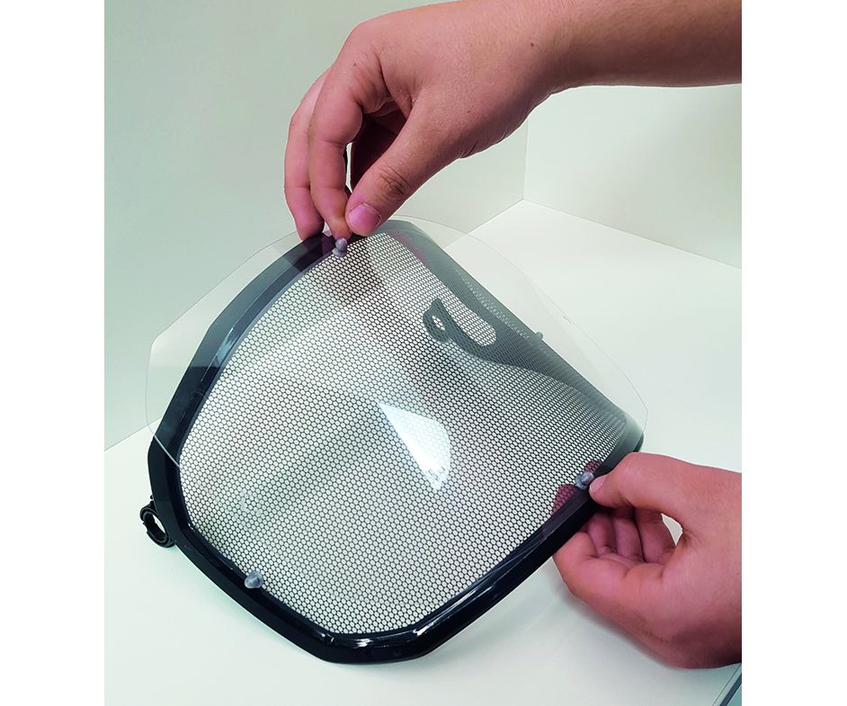 Pfanner Protos clip-on clear visor