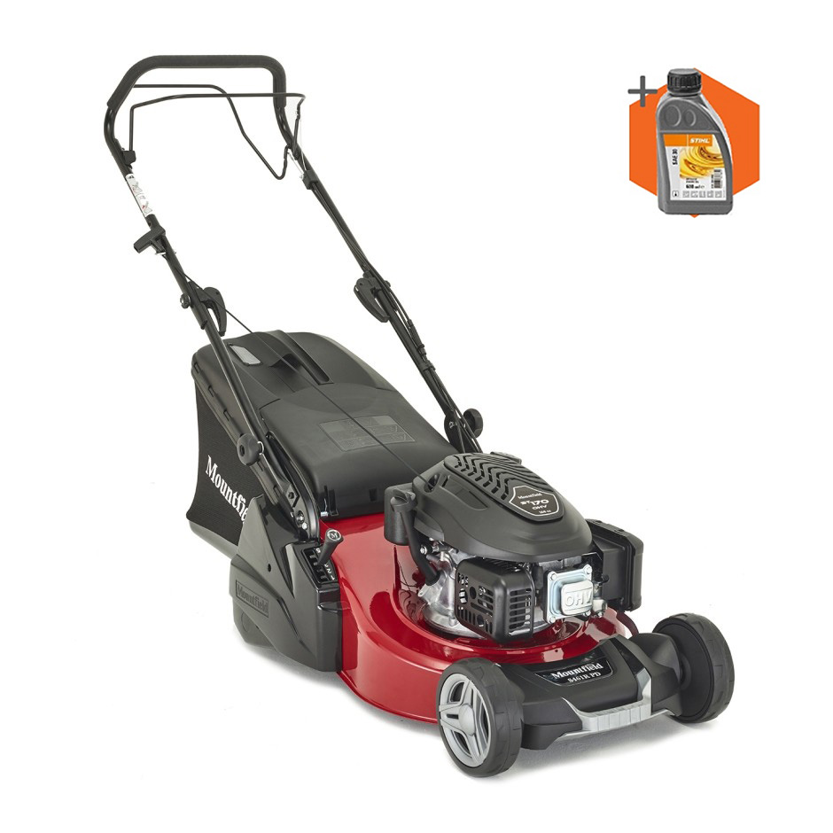 Mountfield S461R PD petrol self propelled rear roller lawn mower (46cm cut)