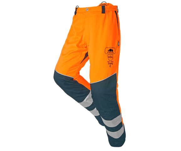 SIP Protection BasePro chainsaw trousers Type C, class 1 (Hi-Viz Orange)