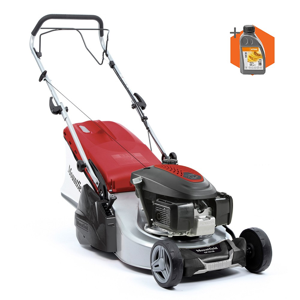 Mountfield SP465R petrol self propelled rear roller lawn mower (46cm cut)