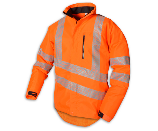 stein evo x25 all weather work jacket with hood hi viz orange - 2