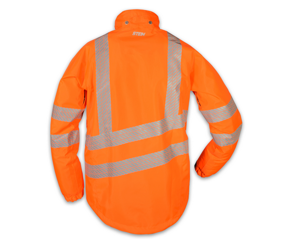 stein evo x25 all weather work jacket with hood hi viz orange - 4