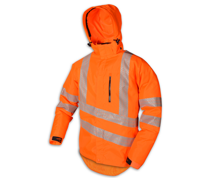 Stein Evo-X25 all weather work jacket with hood (Hi-Viz Orange)
