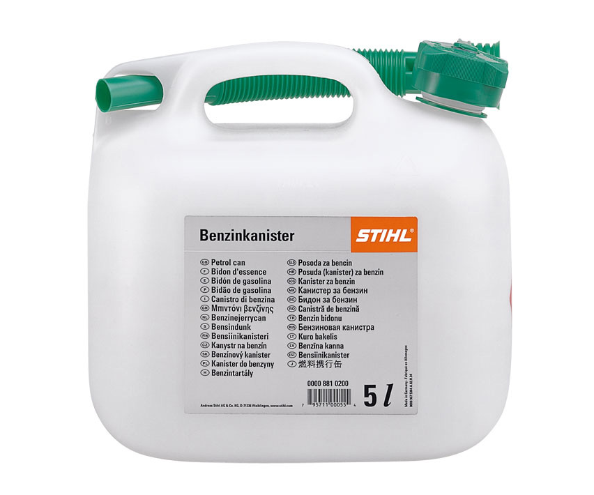 Stihl 5 litre petrol can (transparent)