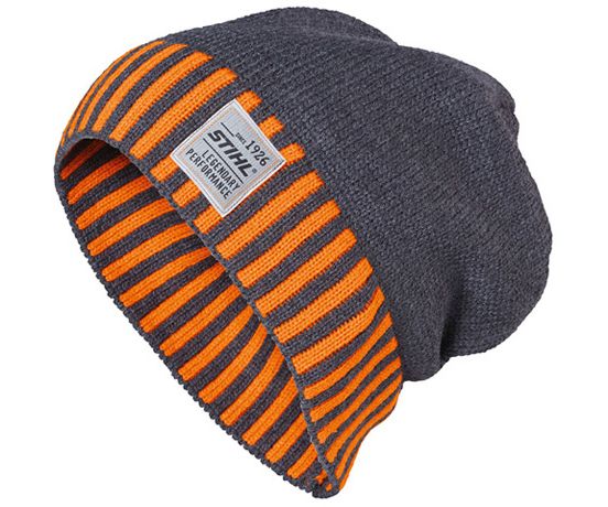 Stihl beanie hat (Grey / Orange)