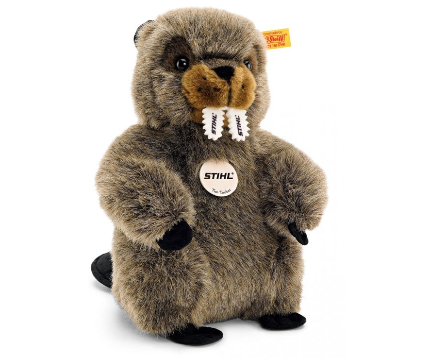 Stihl 'Tim Timber' Steiff beaver soft toy