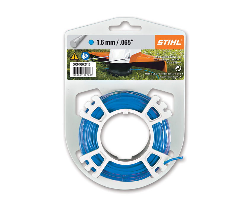Stihl 1.6mm round, quiet strimmer line (19m) (Blue)