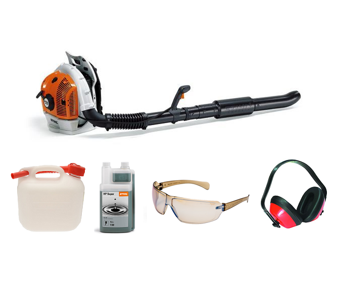 Stihl BR 500 backpack blower (64.8cc) 4-mix (Machine with PROMO BUNDLE)