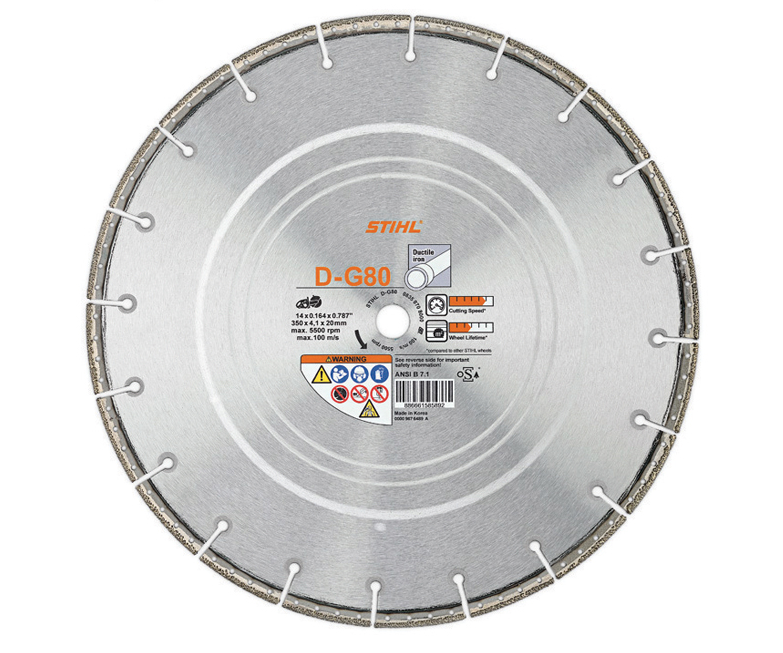 Stihl D-G80 Diamond cutting wheel (ductile iron)