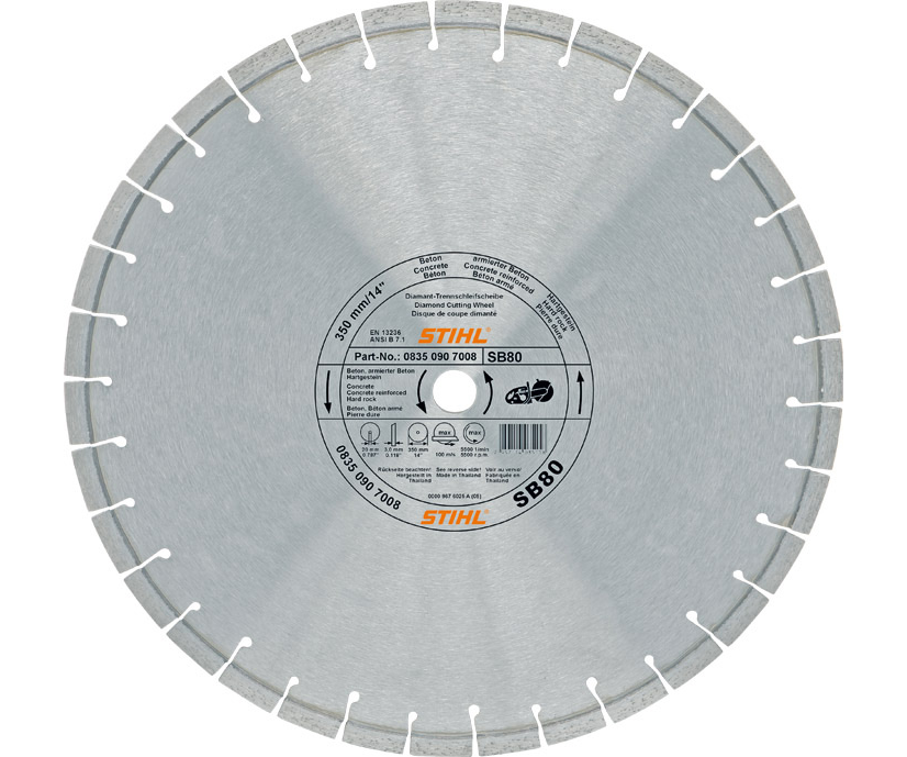 Stihl D-SB80 Diamond cutting wheel (hard stone/concrete)