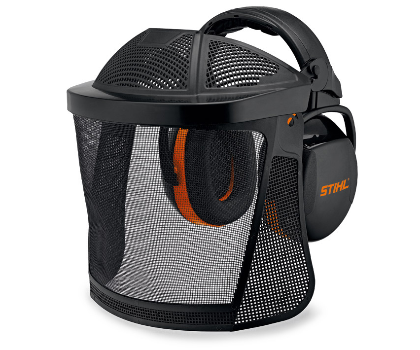 Stihl nylon mesh visor with ear defenders kit