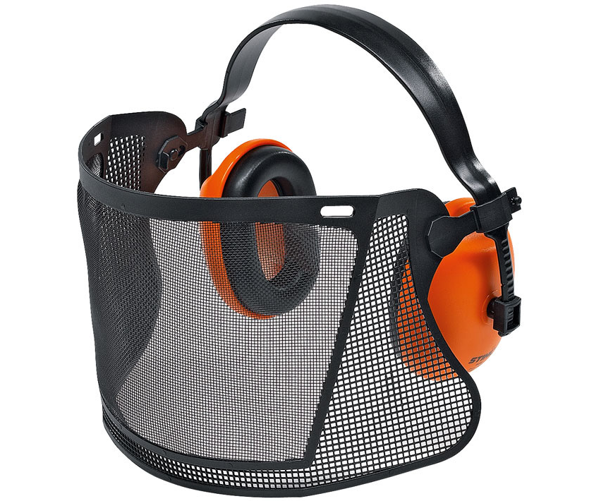 Stihl Economy nylon mesh visor with ear defenders kit