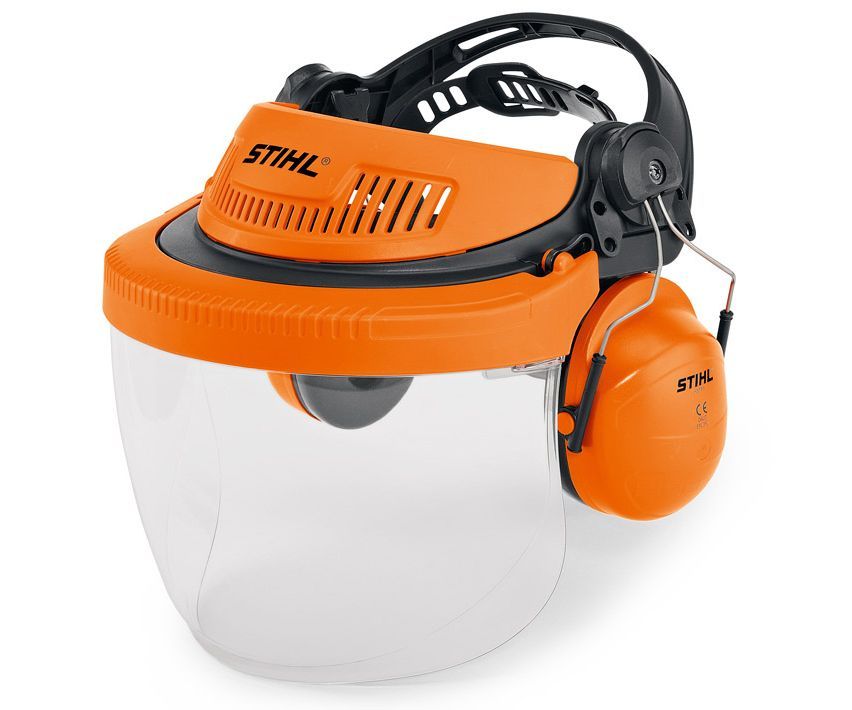 Stihl G500 polycarbonate visor and ear defenders kit