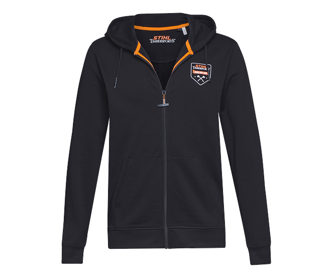 Stihl Timbersports 'KISS MY AXE' zip-up hoodie jacket
