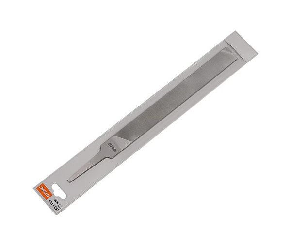 Stihl flat mill saw file for brush knives (with storage cover)