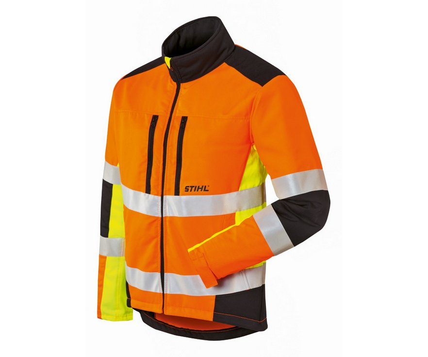 Stihl Protect MS chainsaw protection jacket (hi-viz yellow/orange)