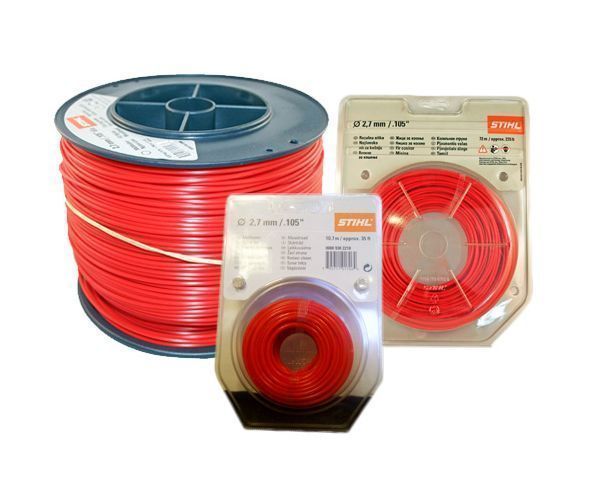 Stihl 2.7mm round, quiet strimmer line (Red)