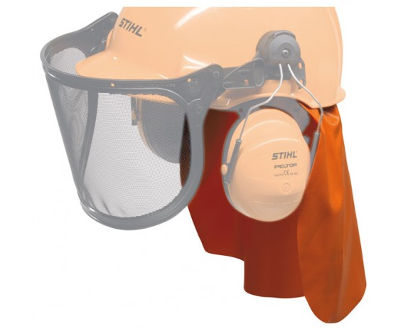 Stihl internal rain protection attachment for helmet sets