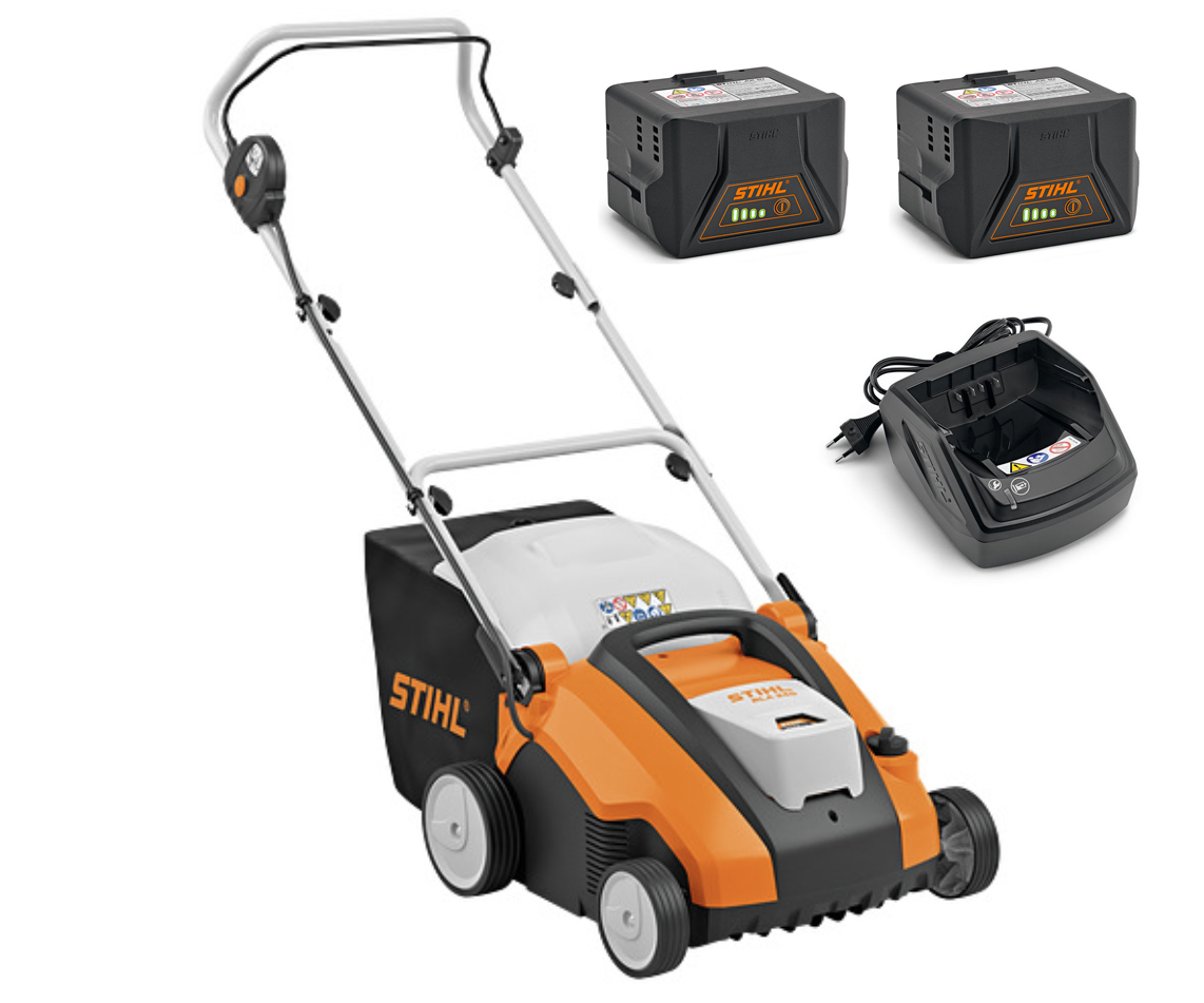 Stihl RLA 240 battery scarifier (34cm) (PROMO KIT (with 2 x batteries & 1 x charger))
