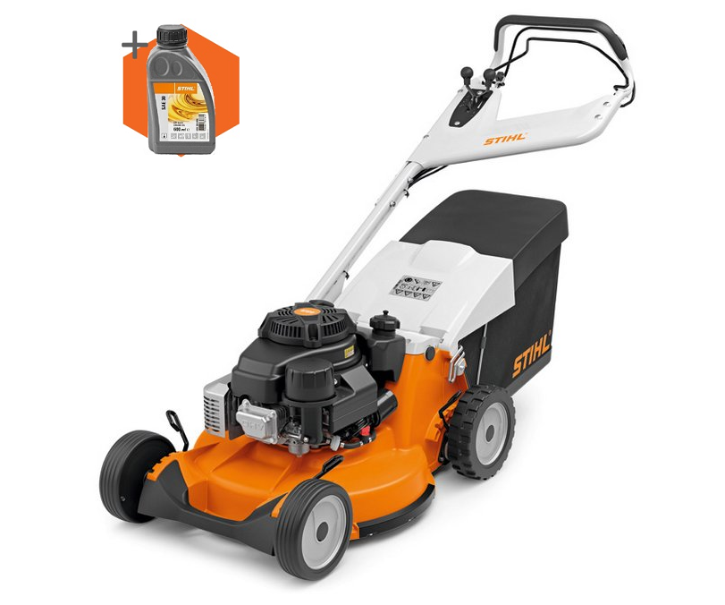 Stihl RM 756 GC petrol self propelled four wheeled lawn mower (54cm cut)