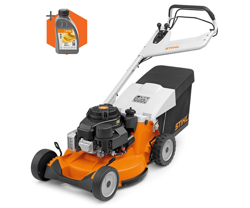 Stihl RM 756 YC petrol self propelled four wheeled lawn mower (54cm cut)