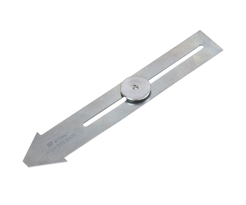 Stihl sharpening template for brush knives