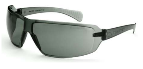 Univet 553 Zeronoise smoked G15 safety glasses