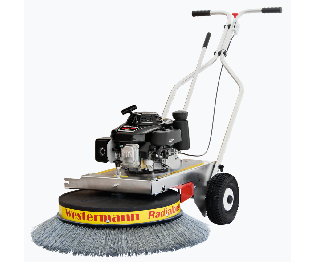 Westermann WR870 petrol moss removal sweeper (Honda GCV engine)