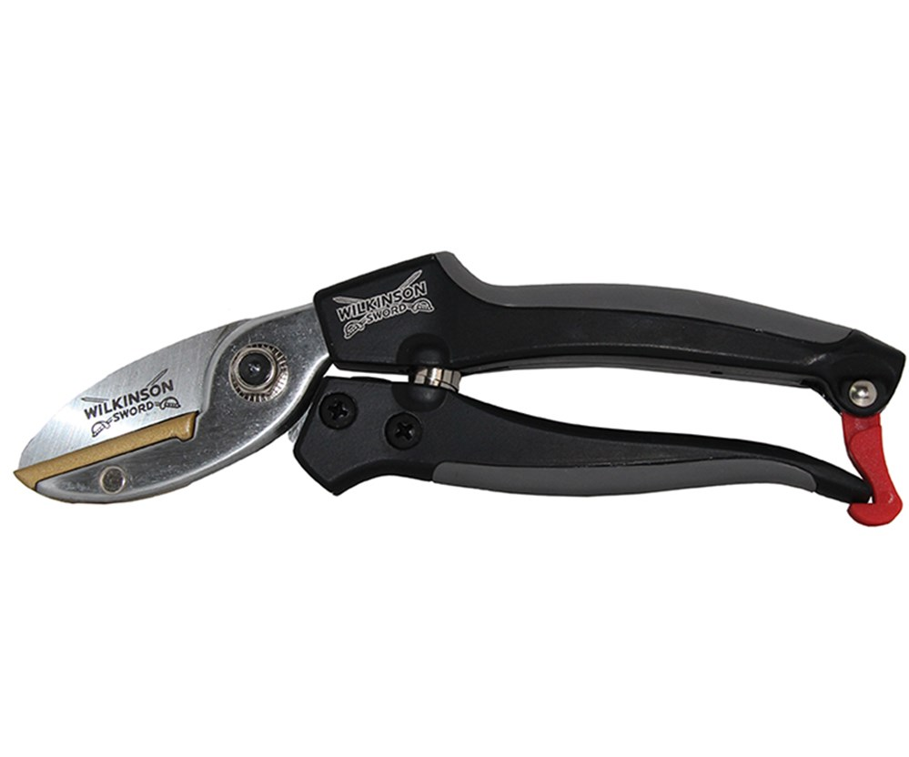 Wilkinson Sword aluminium anvil pruning secateurs