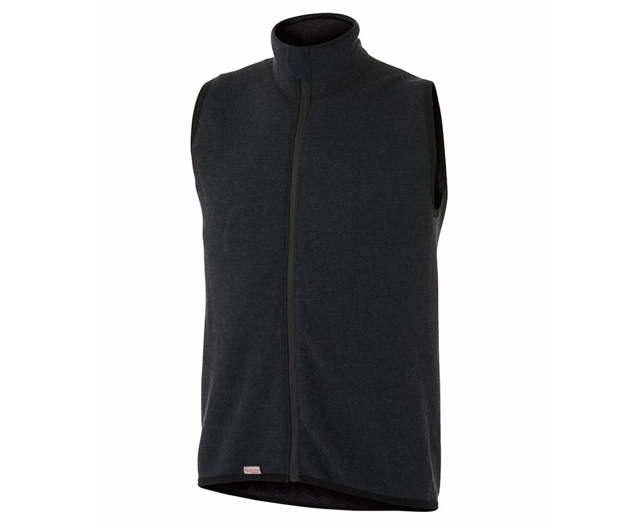 Woolpower Protection 400 mid layer zipped vest (Black)
