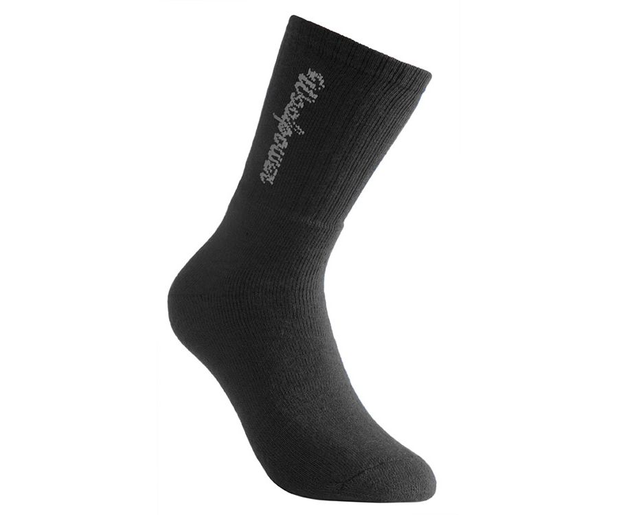 Woolpower Ullfrotte 400 Classic socks with logo (Black)