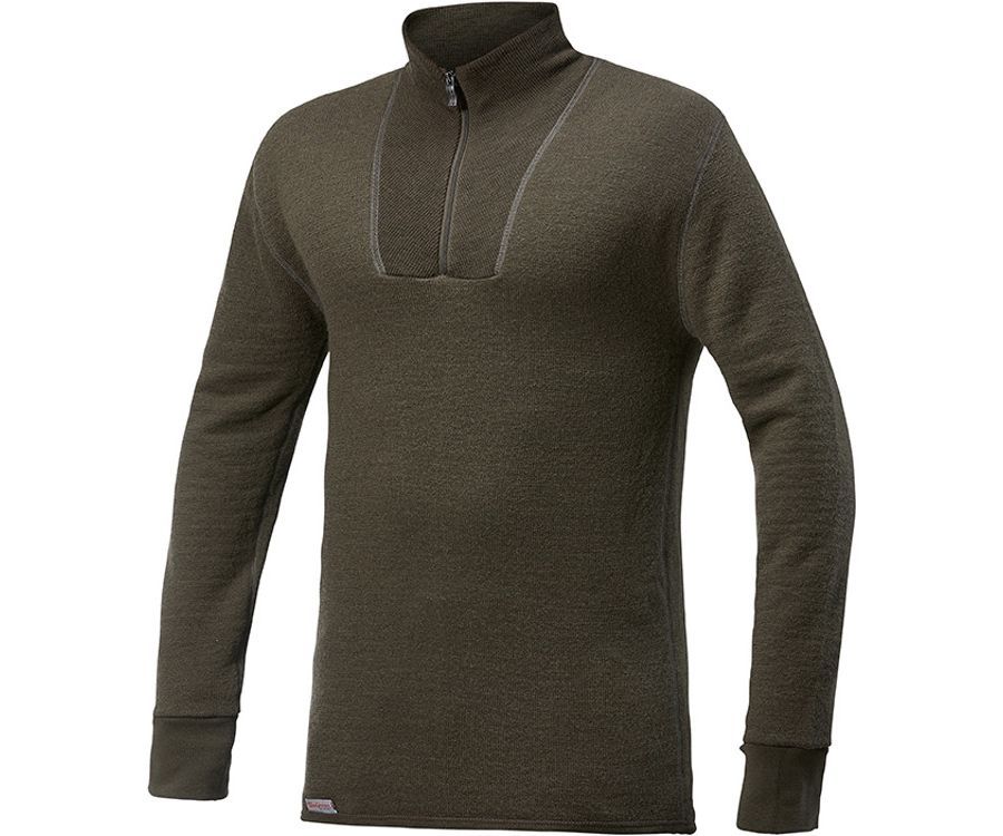 Woolpower Ullfrotte 400 mid layer long sleeve turtleneck (Pine Green)