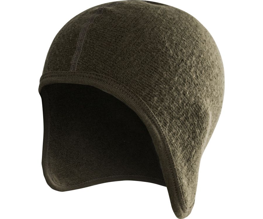 Woolpower Ullfrotte 400 under-helmet cap (Pine Green)