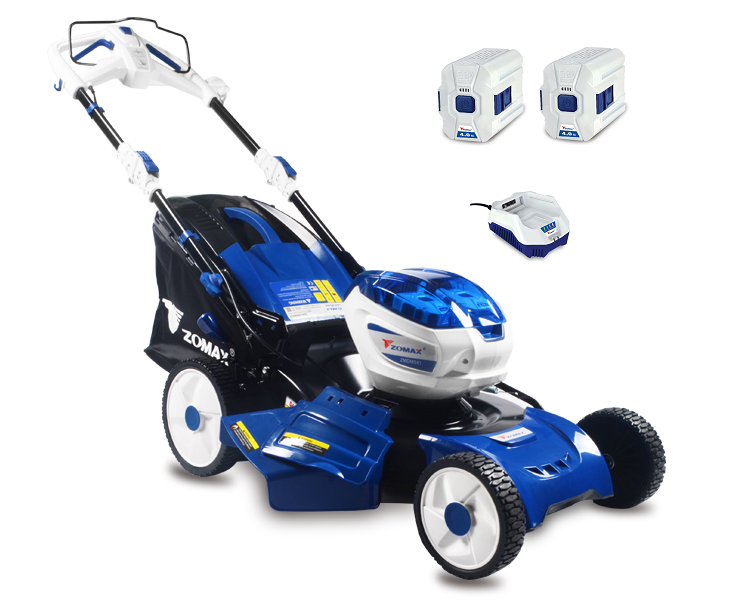 Zomax ZMDM541 battery self-propelled four wheeled lawn mower (53cm cut) (Kit (with batteries & charger))